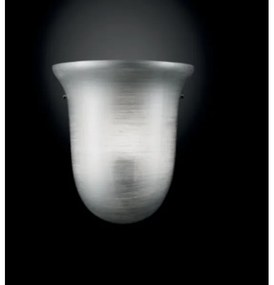Lampada applique 1 luce 23 cm vetro soffiato 1xG9 220V CAMPANULA Silver