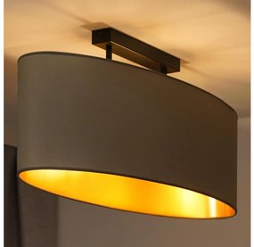 Duolla - Lampadario a plafone OVAL VEGAN 2xE27/15W/230V beige