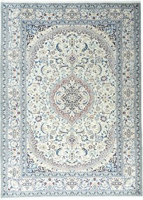 Nain Tappeto 240x340 Beige (Iran) Annodato A Mano