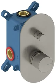 Rubinetto per doccia ad incasso monocomando Loop K blu scuro e cromo lucido SANYCCES