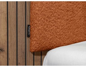 Letto matrimoniale arancione con rete inclusa 140x190 cm Lior – Bobochic Paris