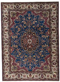 Mashad Tappeto 330 x 250 Blu (Iran) Annodato A Mano