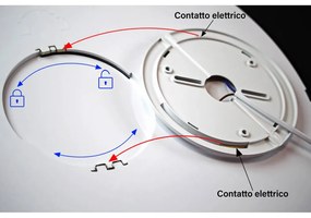 Plafoniera LED 48W - 105lm/W - UGR19 - Ø50cm Colore  Bianco Naturale 4.000K