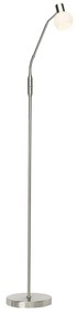 Lampada da terra LED Phil argento, luce bianco caldo 450 lumen BRILLIANT