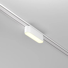 Base Di Illuminazione Per Binario Moderno Basic Alluminio Bianco Luce Calda 6W