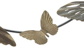 Pannello decorativo in ferro trama farfalle 118x3x52 cm Butterfly