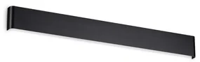 Applique Moderna Delta Metallo Nero Led 30W 4000K Luce Naturale