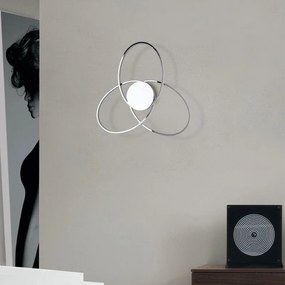 Plafoniera LED moderno ASTRA, argento 67.4x8 cm, luce naturale NOVECENTO