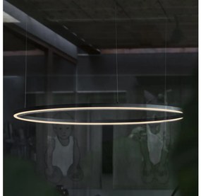 Ideal Lux - Lampadario LED a sospensione con filo ORACLE SLIM LED/89W/230V 4000K diametro 150 cm nero