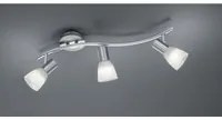 Lampada da Soffitto 3 Spot E14 Led Orientabili Levisto Nichel Trio Lighting