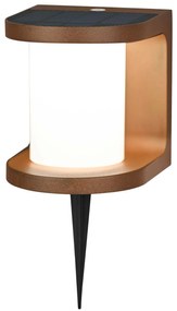 Lampioncino da Giardino Solare 370 Lumen "LMS-079" Corten