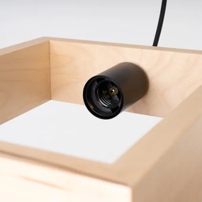 Sollux SL.1310 - Lampadario a sospensione con filo ARIES 1xE27/15W/230V faggio/beige