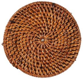 Set di sottobicchieri marroni in rattan 6 pz – Tiseco Home Studio