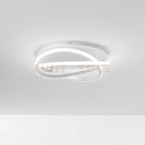 Atia p/p -lampadario a soffitto bianco a led 3000k 2100lm 40w in al...