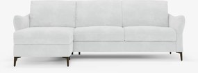 Dalia divano letto angolare con vano contenitore - materasso alto 18 cm in raffinato tessuto smacchiabile T30