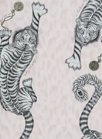 Tiger Tapete Tigris von Clarke und Clarke - Pink