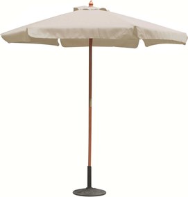 DOMINUS - ombrellone rotondo da giardino palo centrale in legno 2,5 m