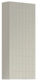 Pensile bagno Pixel laccato opaco grigio pastello, 1 anta apertura da sinistra P 17 x L 30 x H 80 cm