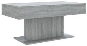 Tavolino da salotto grigio sonoma 96x50x45 cm legno multistrato