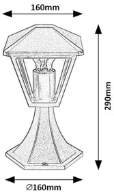 Rabalux 7148 - Lampada esterna PARAVENTO 1xE27/40W/230V IP44