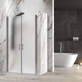 Porta doccia saloon 85 cm vetro opaco altezza 200h | KSAL2800AI - KAMALU