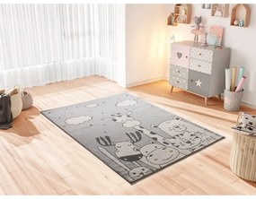 Tappeto per bambini grigio chiaro 120x170 cm Beats - Universal