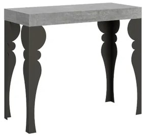 Consolle 90x40 cm allungabile a 196 cm PAXON SMALL Cemento