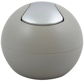 Cestino per la spazzatura grigio tortora in plastica 1 l Bowl Matt – Spirella