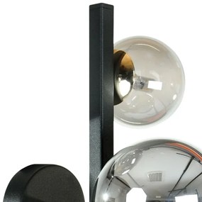 Zuma Line 1216 - Applique SERENITY 3xG9/8W/230V nero/nero fumé