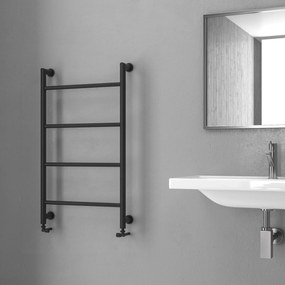 Termoarredo scaldasalviette 900x560mm nero opaco KAM-D6009N - KAMALU