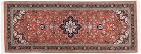 Tabriz Tappeto 200 x 80 Blu (Iran) Annodato A Mano