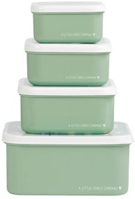 A Little Lovely Company - set di quattro scatole merenda - allegria