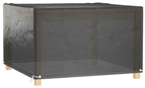 Coperture mobili giardino 2pz 8 occhielli 132x132x80cm quadrate