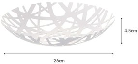 Fruttiera bianca , ø 26 cm Tower - YAMAZAKI