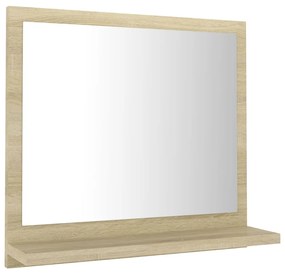 Specchio da bagno rovere sonoma 40x10,5x37 cm in truciolato