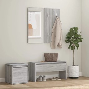 Set Di Mobili Da Corridoio Grigio Sonoma İn Legno Multistrato /
