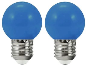 SET 2x Lampadina LED PARTY E27/0,5W/36V blu