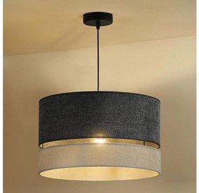 Duolla - Lampadario a sospensione con filo DOUBLE 1xE27/15W/230V diametro 40 cm grigio