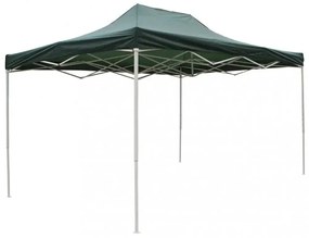 Gazebo Party 3x4,5 - Telo in poliestere Verde 420D con struttura in metallo