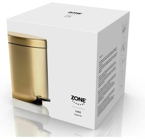 Cestino per la spazzatura color ottone in acciaio inox con pedale 4 l Ume Brass – Zone