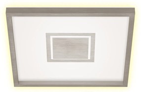 Plafoniera LED Geo argento IP20, 3000 lumen