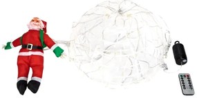 Aigostar - Decorazione natalizia LED da esterno LED/3xAA IP44 Babbo Natale