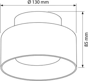 Brilagi - LED Faretto AURA LUX 1x GX53/30W/230V Ø 13 cm, finitura oro