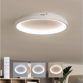 Brilagi - Lampada da soffitto dimmerabile FALCON SLIM LED/42W/230V Ø 50 cm, bianco + telecomando