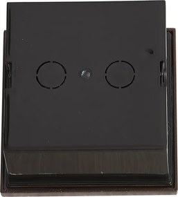 Lampada da parete moderna marrone ruggine quadrata con LED IP54 - Gem