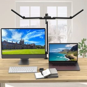 LED Dimmerabile flessibile lampada da tavolo LED/24W/230V 3000-6500K CRI 92 nero