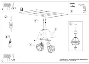 Sollux SL.1103 - Faretto ARTEMIS 2xE14/40W/230V bianco