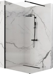 Parete doccia Rea Aero Intimo Black Mat 120