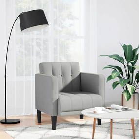 Divano Sedia Con Braccioli Grigio Nuvola 53 Cm İn Tessuto /