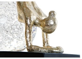 Statua Decorativa DKD Home Decor Vetro Resina Yoga (23 x 12 x 32 cm)